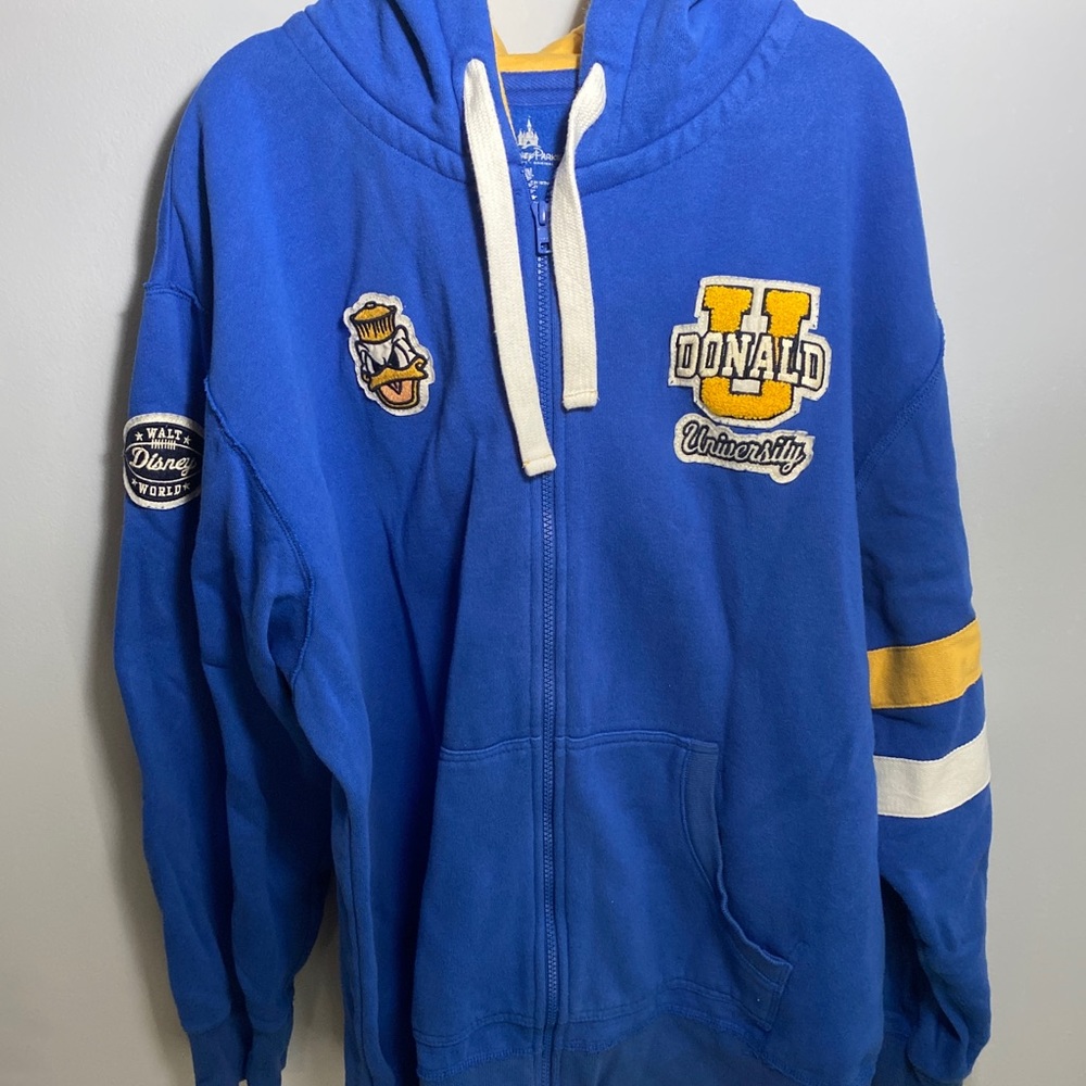 Mens Disney World Donald Duck Embrodried Hoodie XL